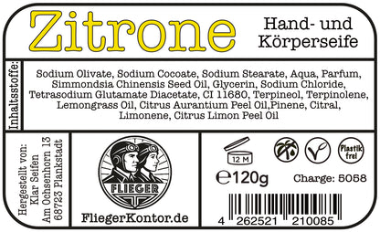 FLIEGER-Seife Zitrone